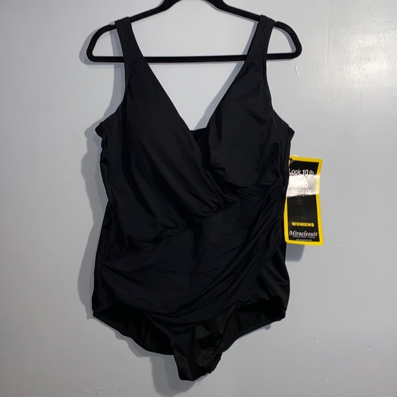 Miracle suit Oceanus One-Piece Allover Slimming Swimsuit size 24W - Picture 4 of 5